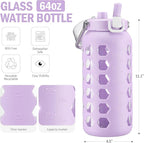 MUKOKO 64oz Glass Water Bottles - Image 3