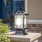 LED Solar Post Light Outdoor, Aluminum Fence Post Cap Lamp Remote Control - Image 7