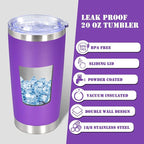 20 oz Tumbler with lid Double Wall Vacuum Insulated Tumblers Stainless Steel - Image 3