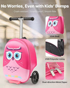 VEVOR Ride-on Luggage, 20 L Capacity, 20 Inches Kids Scooter Suitcase - Image 2