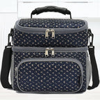 FlowFly Double Layer Cooler Insulated Lunch Bag Adult Lunch Box Large Tote Bag - Image 7
