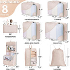 10 Set/8 Set Packing Cubes for Travel, Gifts for Women Mom, Anti-Tearing - Image 2