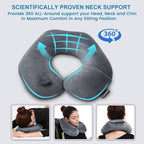 Inflatable Travel Neck Pillow, Super Soft Plane Neck Support Pillow - Image 4