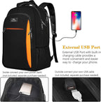MATEIN Travel Laptop Backpack, Slim Sturdy College Laptops Backpack - Image 2