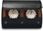 Oirlv Premium Leather Watch Roll Travel Case 2-Slot Watch Box - Image 5