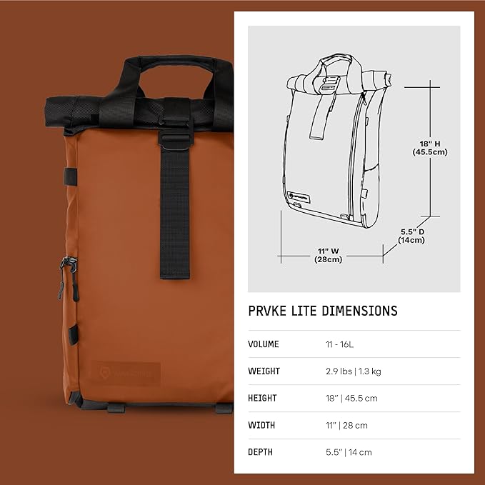 WANDRD PRVKE Lite: Weather-Resistant Travel & Camera Backpack - Image 10