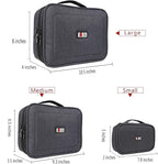 BUBM 3pcs Double Layer Electronic Organizer, Travel Gadgets Bag - Image 7