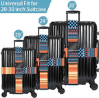 Bohemia Luggage Straps for Suitcases, Adjustable Luggage Travel Belts to Keep - Image 3