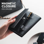Real Leather Wallet RFID Blocking Passport Holder - Image 6