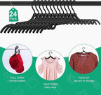 12 PCS Black Portable Folding Clothes Hangers, Non-Slip Folding Hangers - Image 4