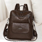 PU Leather Backpack Purse for Women Fashion Multipurpose Design Handbag Ladies - Image 4