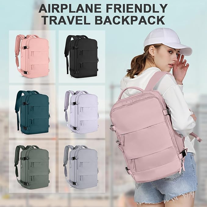 coowoz Travel Backpack For Women Men, Carry On Backpack, Hiking Backpack - Image 7