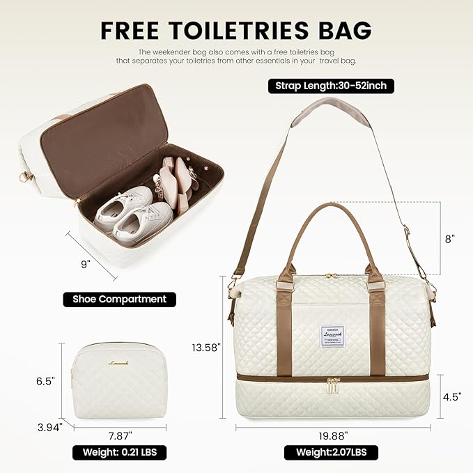 LOVEVOOK Travel Duffle Bag, Weekender Bags - Image 3