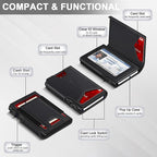 Wallet for Men Wallet with Slim Pop Up Card Holder 9-13 Cards, Bifold - Image 5