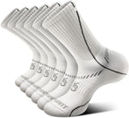 BULLIANT Compression Socks for Men 6Pairs, Athletic Crew Socks Cushioned For by BULLIANT