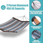 TegerDeger 12FT 2 Person Hammock Large Hammock Quick Dry 450LB Capacity - Image 4