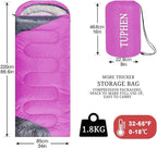 tuphen- Sleeping Bags for Adults Kids Boys Girls Backpacking Hiking Camping - Image 3