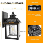 Solar Wall Lights Outdoor, Dusk to Dawn Motion Sensor Lights Waterproof - Image 4