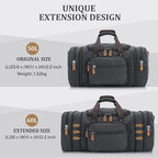Gonex Canvas Duffle Bag for Travel 60L Expandable Duffel Weekend Overnight Bag - Image 3