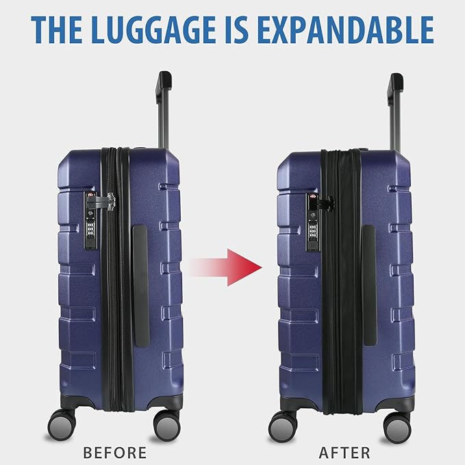 KROSER Hardside Expandable Carry On Luggage - Image 5