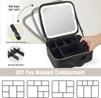 Makeup Bag with Removable Lighted Mirror, Travel Make up Bag with Lights - Image 4