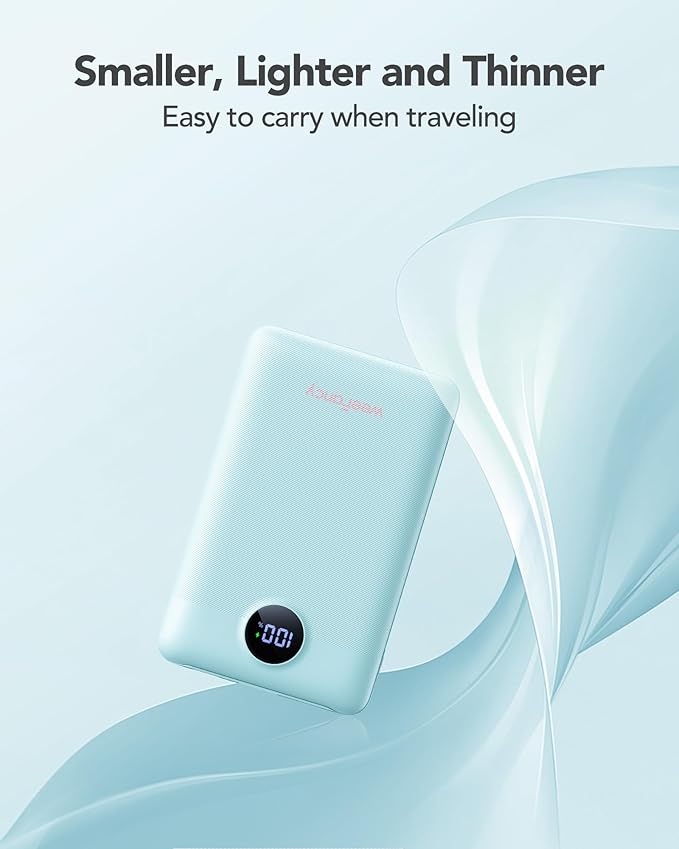 Mini Portable Charger with Built-in Cables 22.5W Fast Charging Power Bank USB-C - Image 2