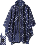 SaphiRose Unisex Rain Poncho Raincoat Hooded by SaphiRose