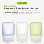 humangear GoToob+ 3-Pack | Refillable Silicone Travel Bottle | Locking Lid | - Image 2