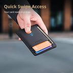Buffway Slim Minimalist Front Pocket RFID Blocking Leather Wallets - Image 4