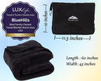 BlueHills Premium Soft Travel Blanket Pillow Airplane Blanket Packed in Soft - Image 3