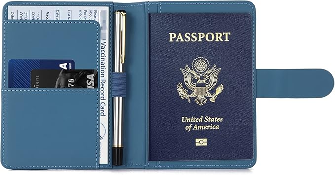 Melsbrinna Premium Leather Passport Holder Covers Case, Waterproof Rfid - Image 2