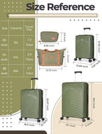 Luggage Sets 5 Piece, Suitcases - Image 7