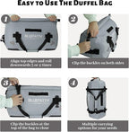 Waterproof Motorcycle Duffel Bag Roll Top Dry Duffel Bag - Image 4