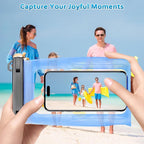 2 Pack Large Waterproof Phone Pouch, IPX8 Double Sealing Floating Waterproof Bag - Image 6