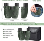 20X25 Compact Binoculars for Adults and Kids, Large Eyepiece Waterproof - Image 4