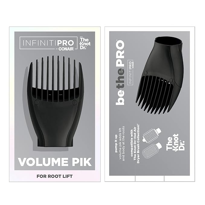 INFINITIPRO by CONAIR The Knot Dr. Volume Pik, for Root Lift, Compatible with INFINITIPRO by CONAIR The Knot Dr. Dryer Brushes (Pack of 2)