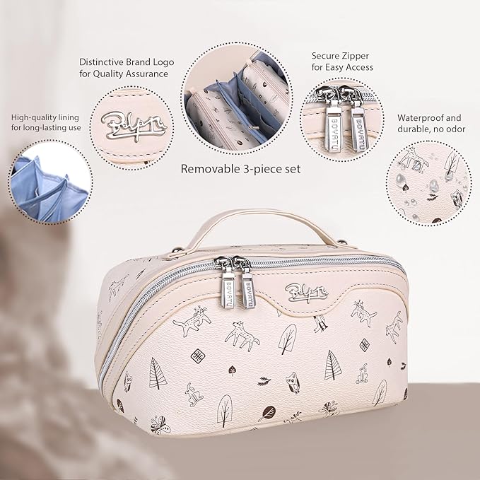 BOYATU Travel Makeup Bag Cosmetic Bags - Image 2