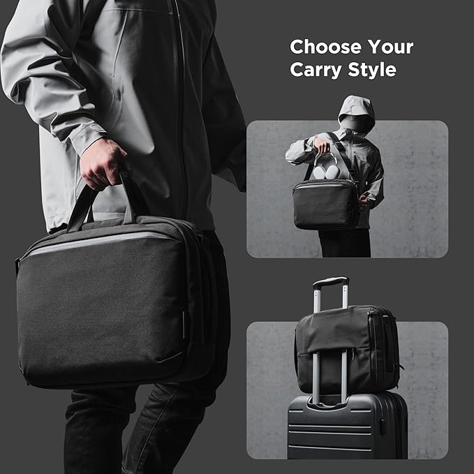 ALPAKA Elements Tech Brief Pro 12L -3-in-1 Recycled Fabric Laptop Briefcase - Image 6
