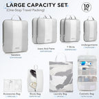 10 Set Compression Packing Cubes - Image 2