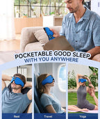 Voerou Sleeping Headphones 3D Eye Mask, Sleep Mask Bluetooth Headphone - Image 8