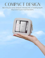 Popvibe Clear Makeup Bag Travel Cosmetic Case Transparent Toiletry Bag - Image 5