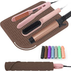 Large Silicone Heat Resistant Mat, Portable Travel Hot Hair Tools Holder Pad for Curling Iron, Flat Iron, Hair Straightener and Other Styling Tools(12.0" x 9.0")
