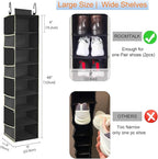 2 Pack Large-Sized Hanging Shoe Organizer 8-Shelf, Hanging Closet Organizer - Image 3