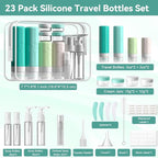 INSFIT Travel Bottles for Toiletries 23pack, TSA Approved Travel Size Toiletries - Image 2
