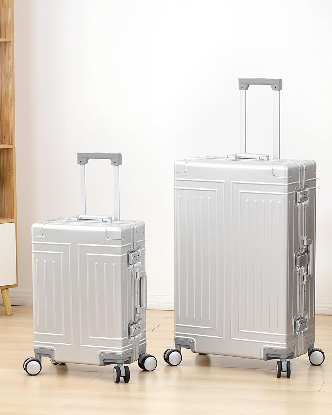 All Aluminum Magnesium Carry On Luggage，Cut from Whole Aluminum Sheet，22x14x9 - Image 6