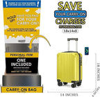 Personal Item Suitcase 18x14x8 Inches Hardside Built In TSA Lock & USB Port - Image 2
