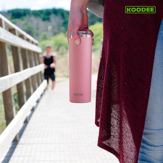 koodee 20 oz Stainless Steel Skinny Tumbler Double Wall Insulated Water Tumbler - Image 5