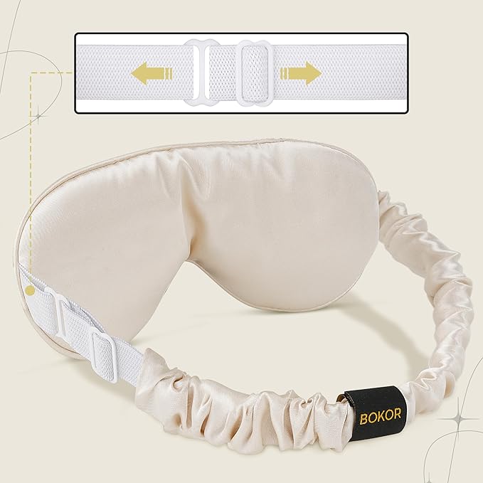 BOKOR Adjustable Silk Sleep Eye Mask - Image 2