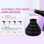 Hair Dryer Diffuser, Styling Tools Appliances Universal Hair Dryer Diffuser Portable Travel Folding Hair Blow Dryer Diffuser (Black)