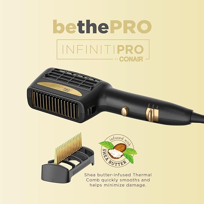 INFINITIPRO by CONAIR 3-in-1 Styling Hair Dryer,1875W Hair Dryer and 3 Attachments,(Pack of 3)